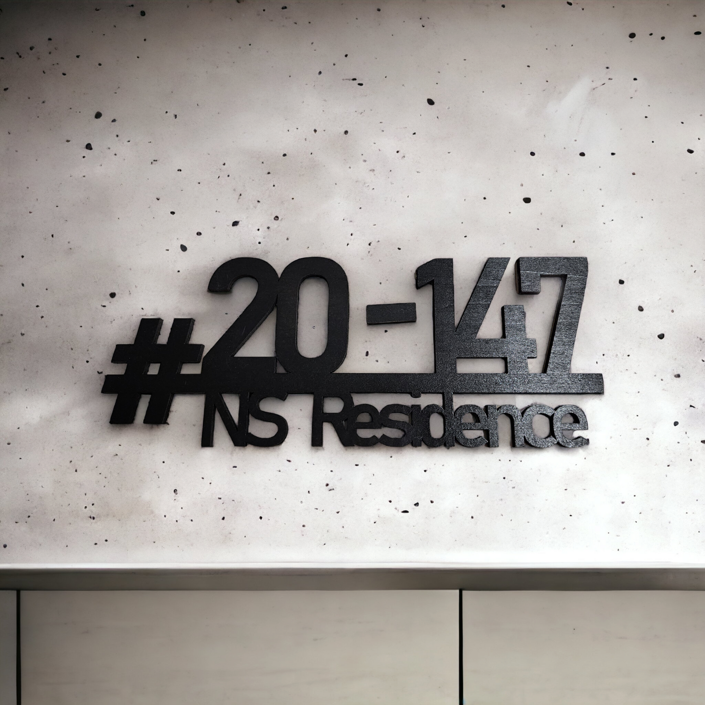 Horizontal Home Unit Number