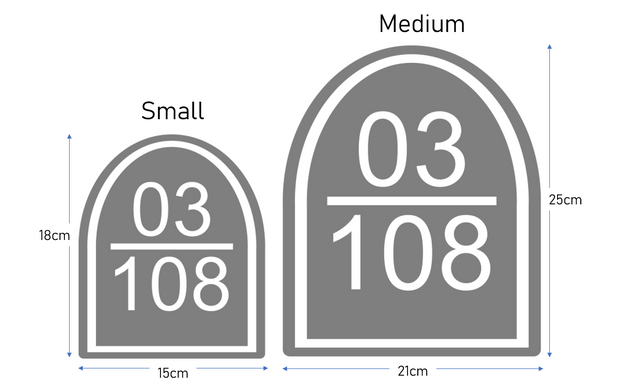 Home Unit Number - 3D Arch