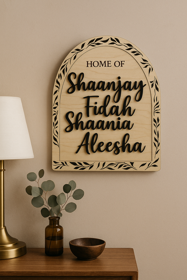Home of Family Signage