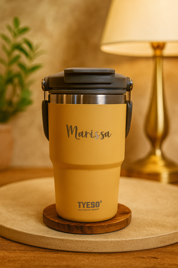 Tyeso Tumbler with Handle - Name Customisable