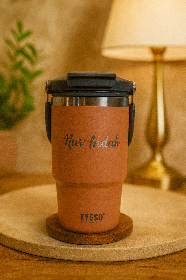 Tyeso Tumbler with Handle - Name Customisable