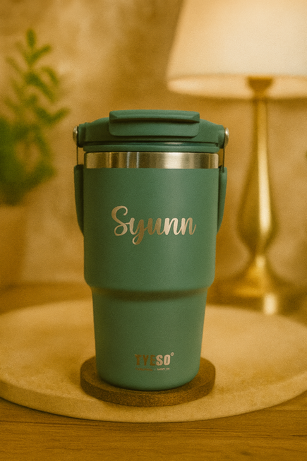 Tyeso Tumbler with Handle - Name Customisable