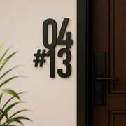 Home Unit Number - Vertical