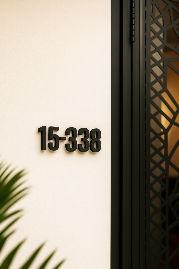 Home Unit Number - Horizontal