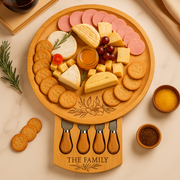Round Cheeseboard Knife Set