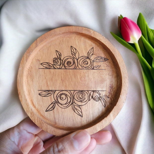 Handcrafted Roses Coasters
