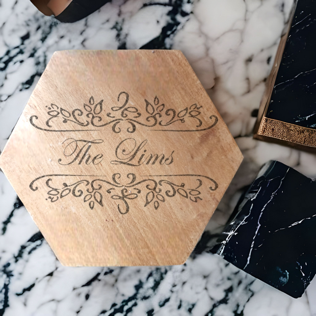 Handcrafted Coasters Tray