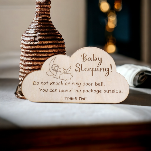 Baby Sleeping Notice Placard