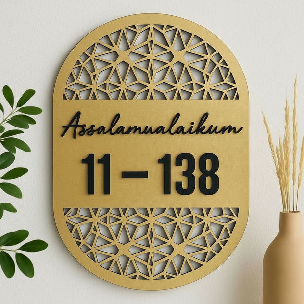Moroccan Unit Number + Islamic Greeting